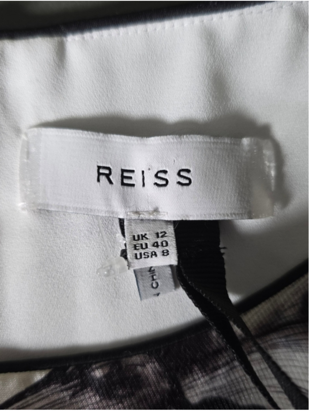 Reiss Onyx Printed Flare Dress Sleeveless Fit & Flare Floral Size 8 Off White - Picture 5 of 10